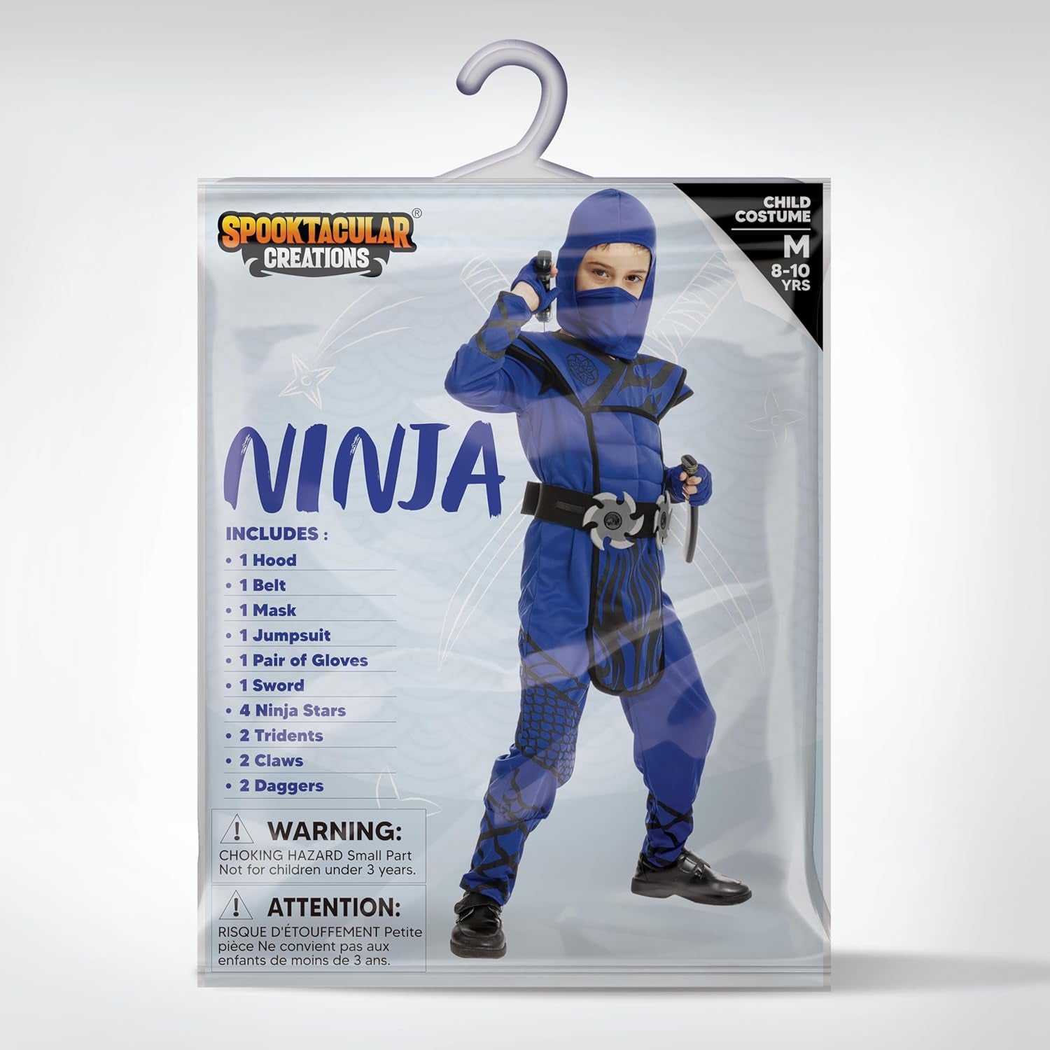 Boys Ninja Costume, Dragon Scales Ninja Outfit with Accessories for Kids Toddler Halloween Parties