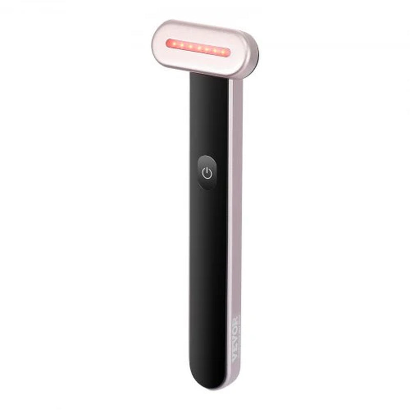 Red Light Therapy Wand for Face and Neck - 3-in-1 LED Device with Heating and Vibrating Massage Features, Portable Beauty Tool