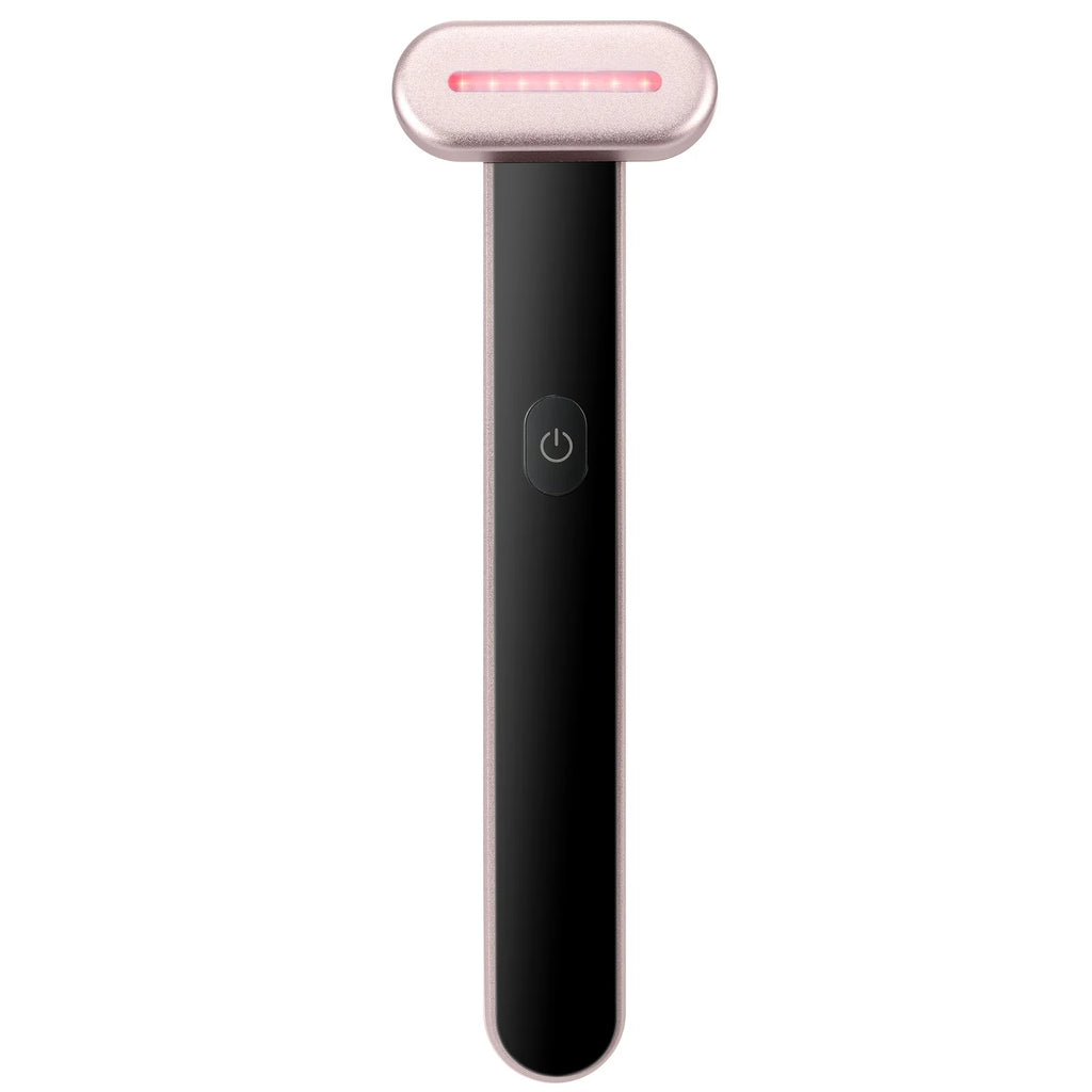 Red Light Therapy Wand for Face and Neck - 3-in-1 LED Device with Heating and Vibrating Massage Features, Portable Beauty Tool