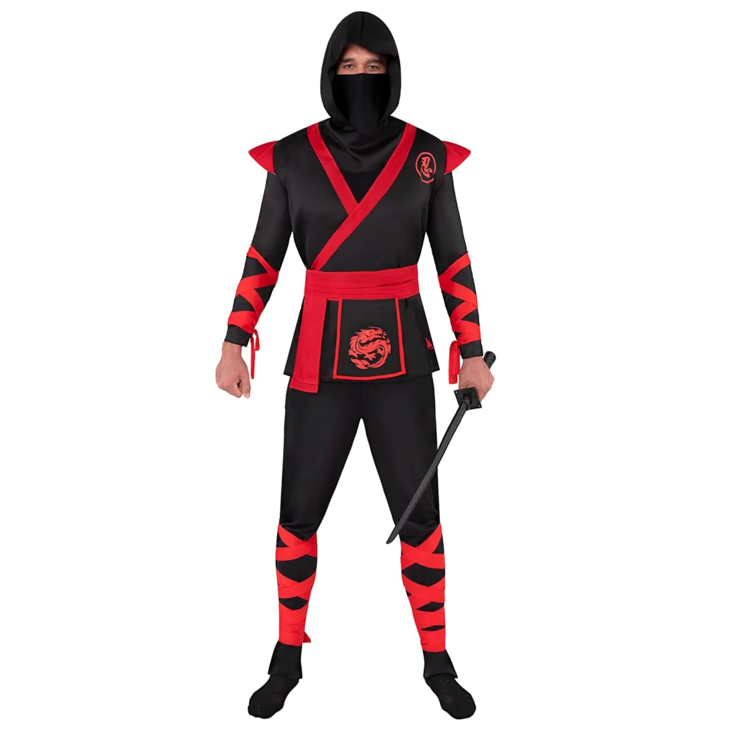 Men Ninja Costume, Halloween Ninja Costume Adult for Halloween Costume Cosplay Party Dress Up