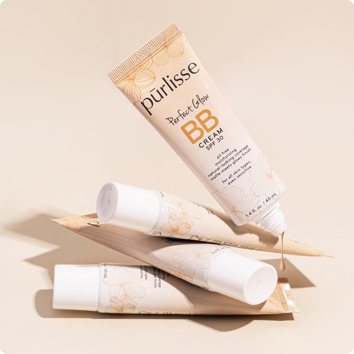 Perfect Glow BB Cream with SPF 30 - Matte Meets Dewy Finish - Enriched with Goji & Hawthorn Berry to Help Improve Skin Texture & Radiance - Light (1.4 Oz)